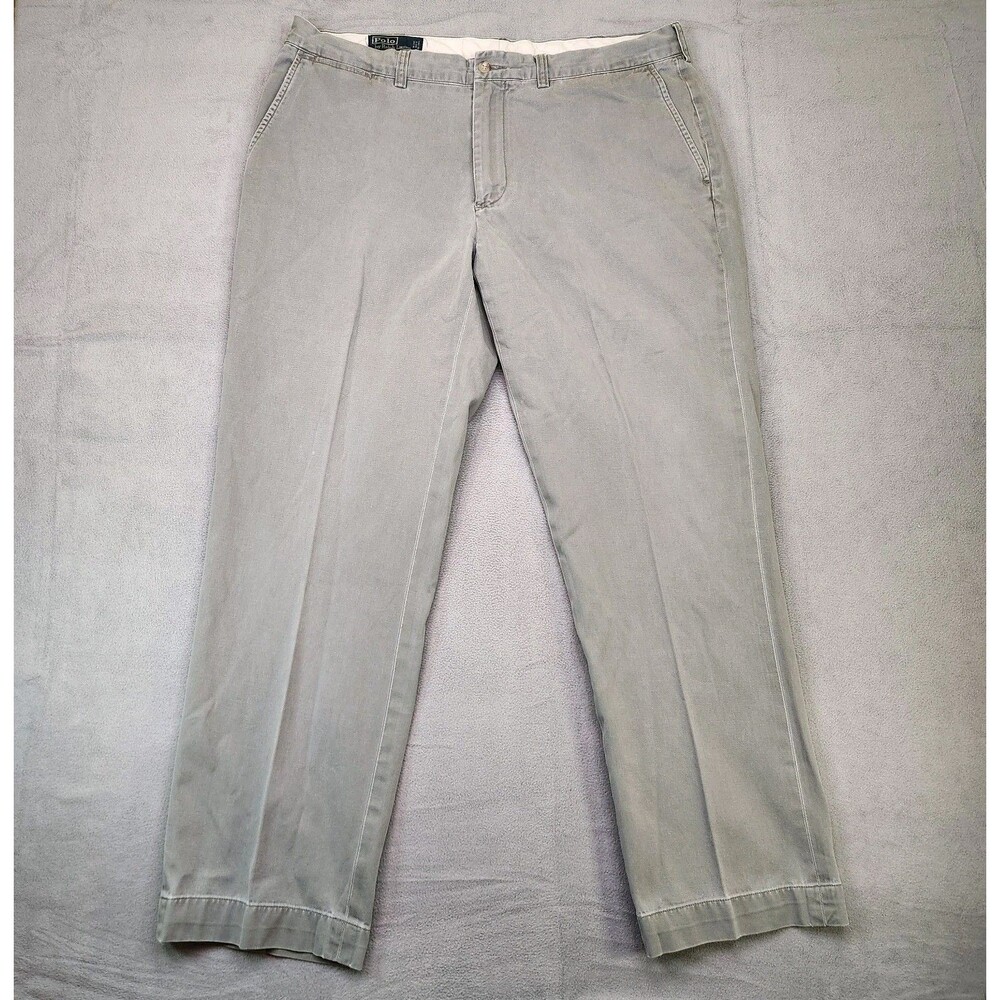 Polo Ralph Lauren Preston Pants Men's 38x32‎ Gray Chinos Straight 100% Cotton